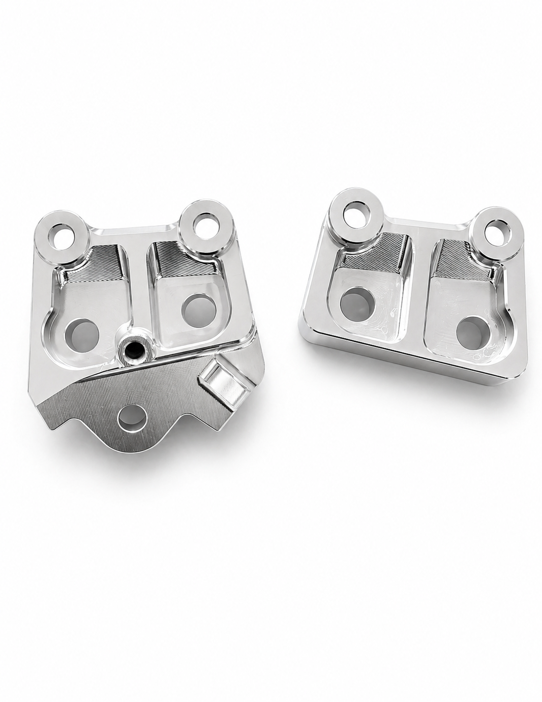 Pair of Forged Racing metal foot brackets for the Talaria XXX