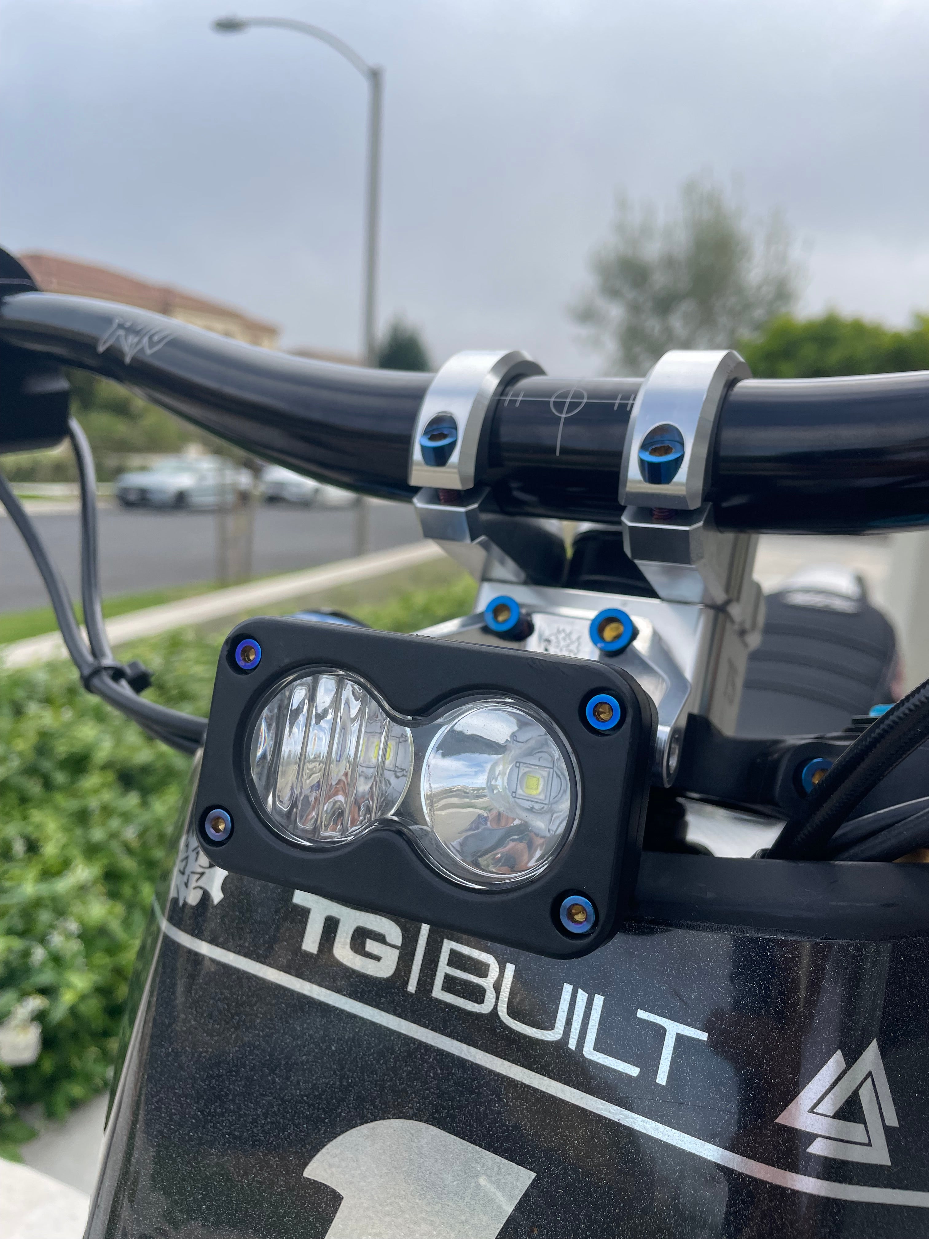 Titanium bolt kit for the Baja Designs S2 LED light, full set