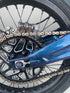 Two-piece titanium chain guard bolt kit for e-moto
