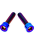 Two-piece grade-5 titanium brake caliper bolt kit for e-moto