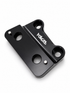 Foot brackets bolted onto a Talaria XXX frame