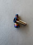 Titanium throttle bolts finish detail