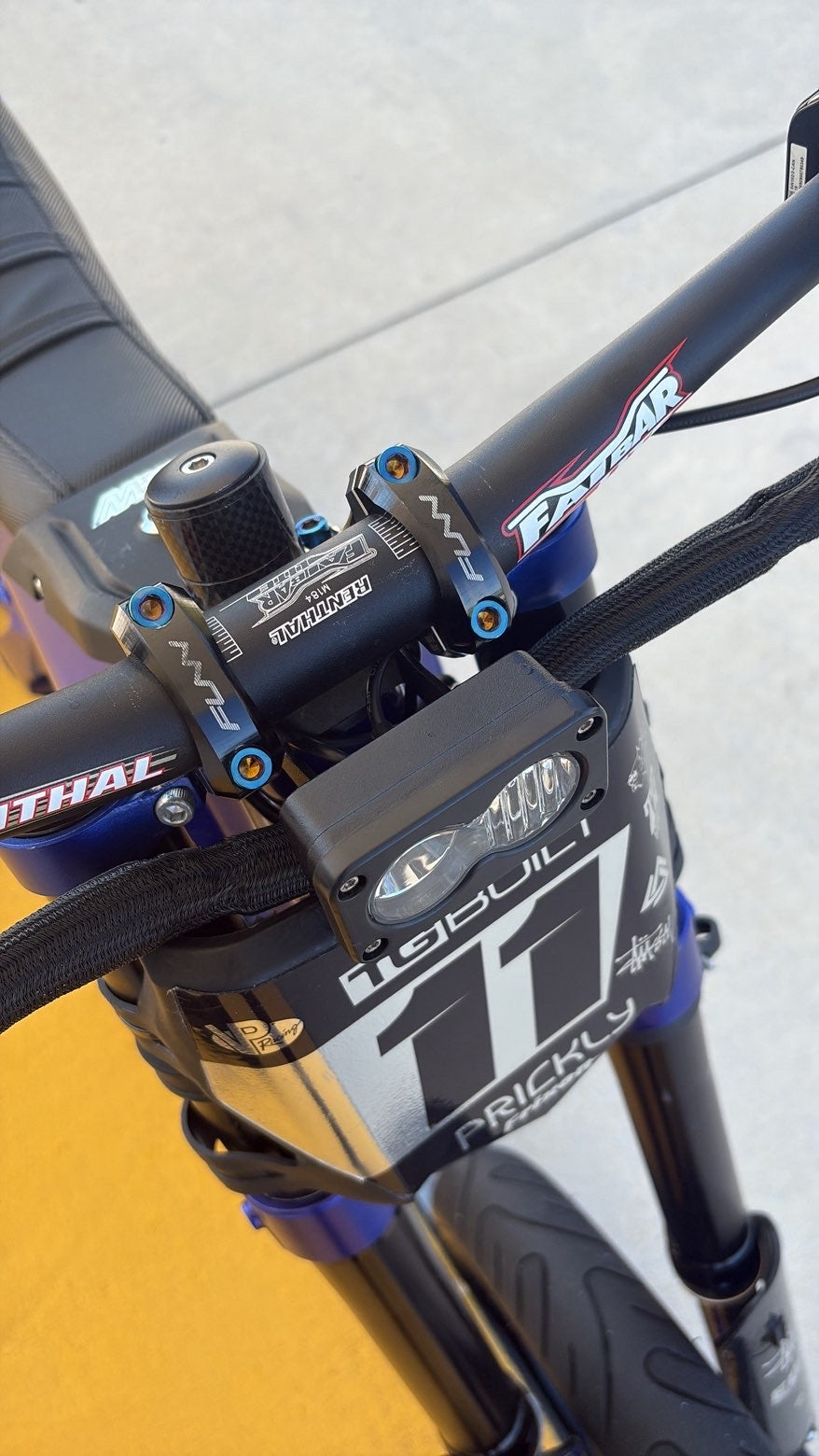 Titanium stem bolts for Funn direct mount upper, finish detail