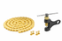 Pre-oiled gold 420 chain detail for high-torque e-bike drivetrains