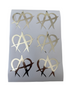 Unmanageable chrome holographic vinyl sticker with high-shine silver finish
