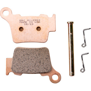 EBC sintered rear brake pad compounds R and MXS racing