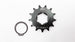 Warp 9 hardened tool steel front sprocket with pre-installed jack shaft seal for the Altis Sigma