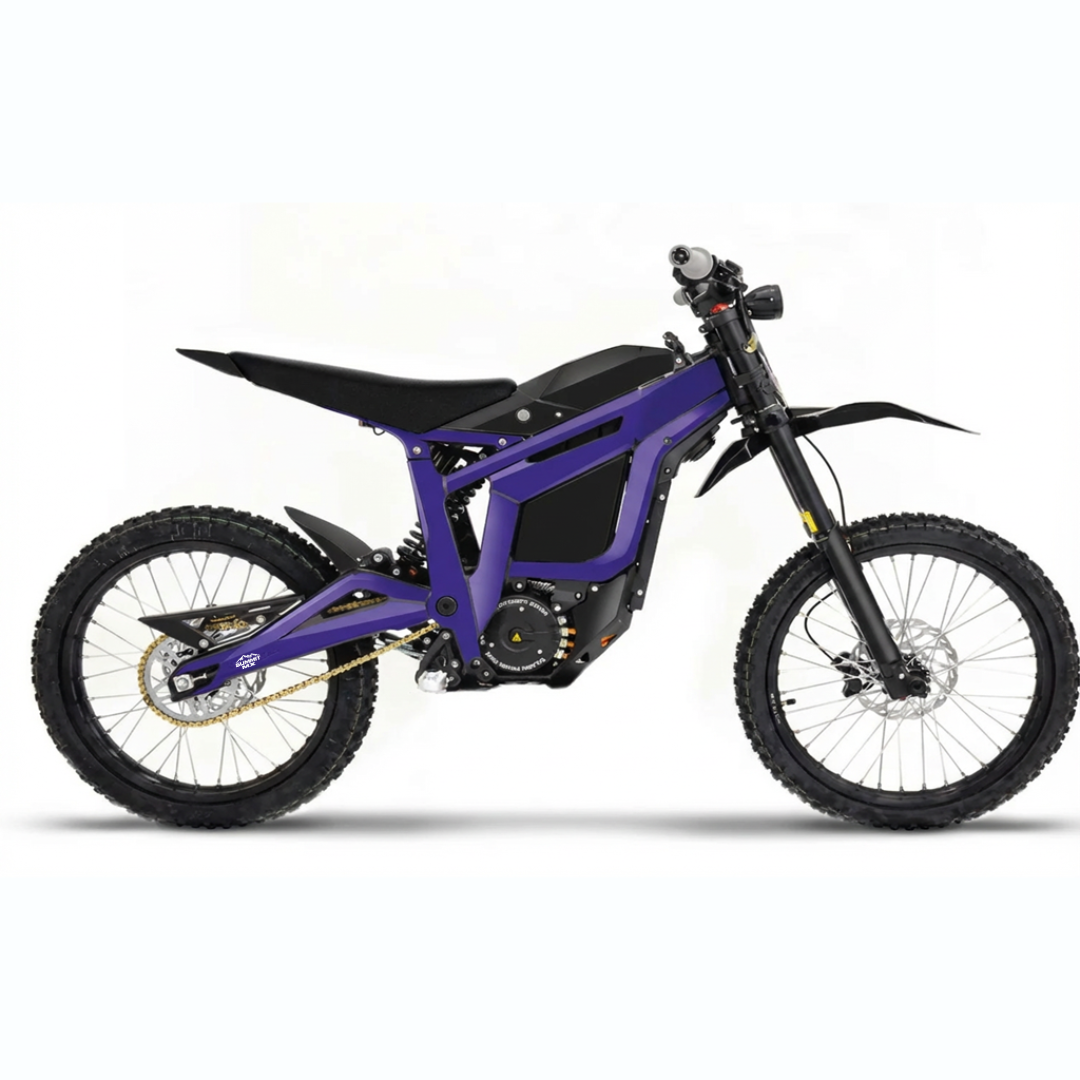 Purple frame wrap finish on Talaria Sting MX3