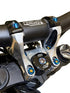 Direct mount riser titanium bolt kit, 4-piece, for Sur-Ron and Talaria handlebar risers