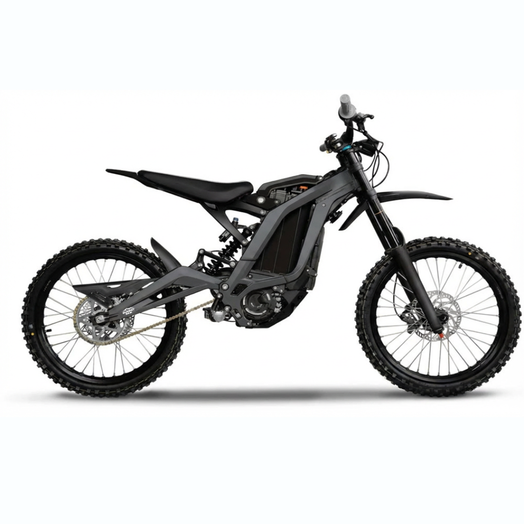 Charcoal frame wrap finish on Sur-Ron Light Bee