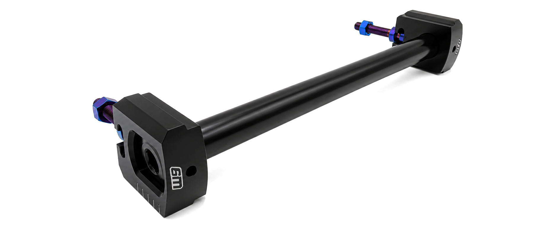 Precision-bore axle block detail from Warp 9 Talaria MX5 rear axle kit