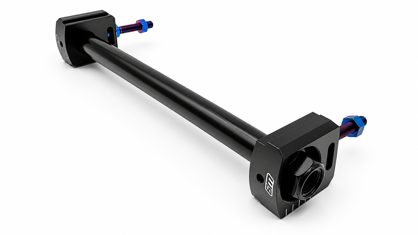 Warp 9 rear axle kit installed for tighter wheel alignment on Talaria MX5