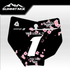 Cherry Blossom Number Plate Decal (MX Wraps)