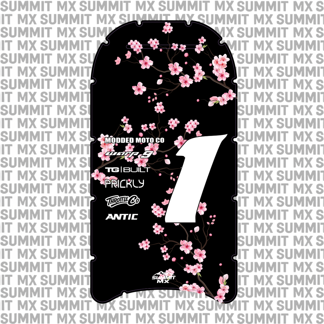 Cherry Blossom Antic Battery Decal