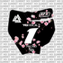Cherry Blossom Number Plate Decal