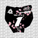 Cherry Blossom Number Plate Decal for KTM 65