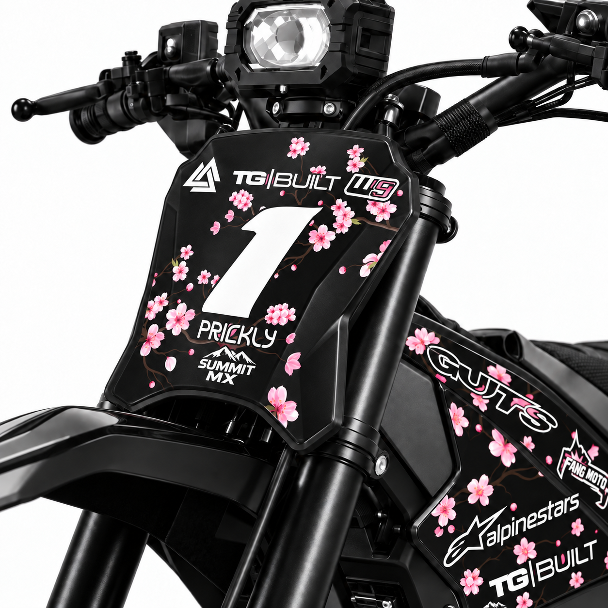 Cherry Blossom Decal for Yozma Number Plate