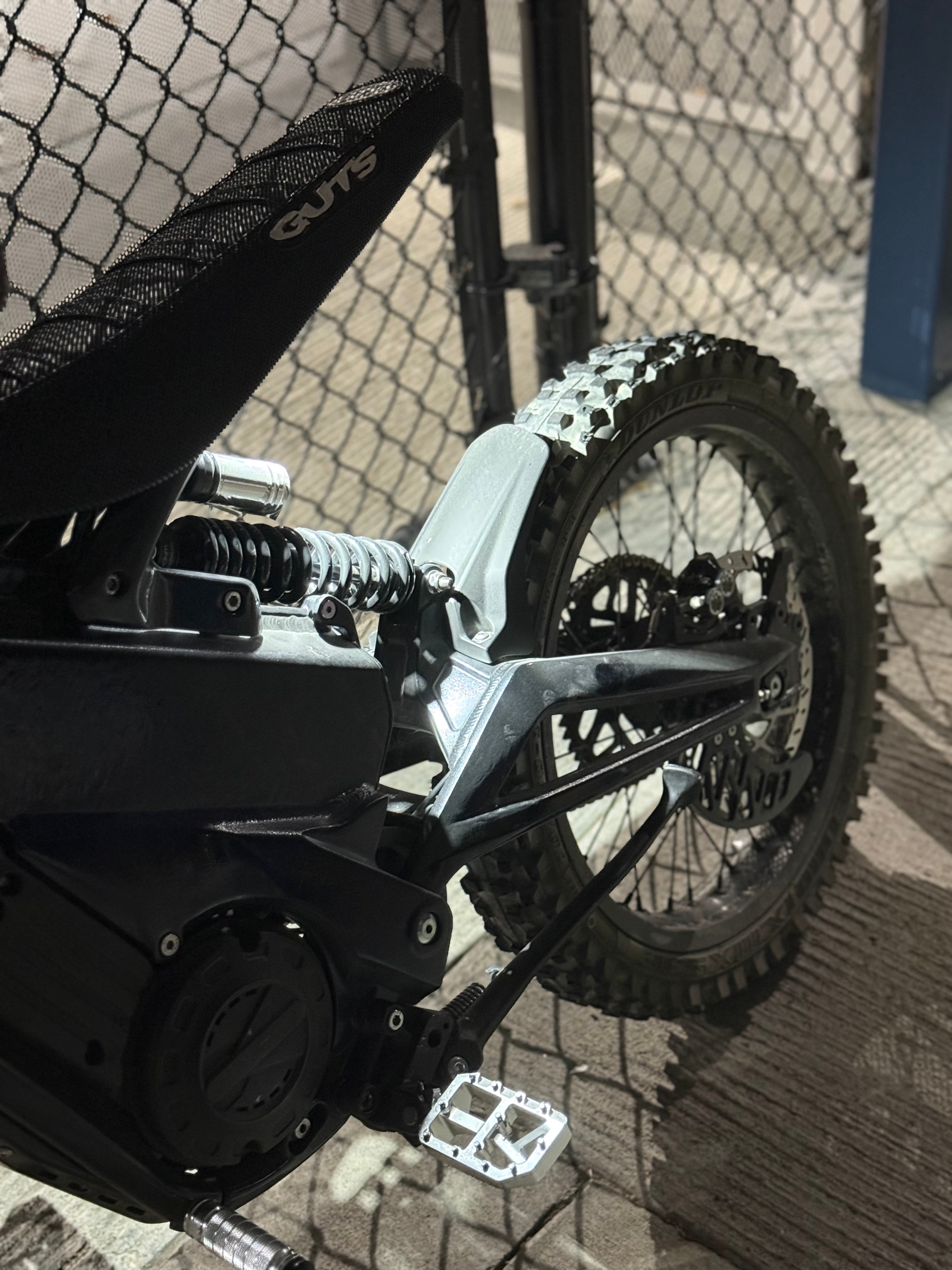 Rocklight V3 mounted to rear of Talaria with zip ties
