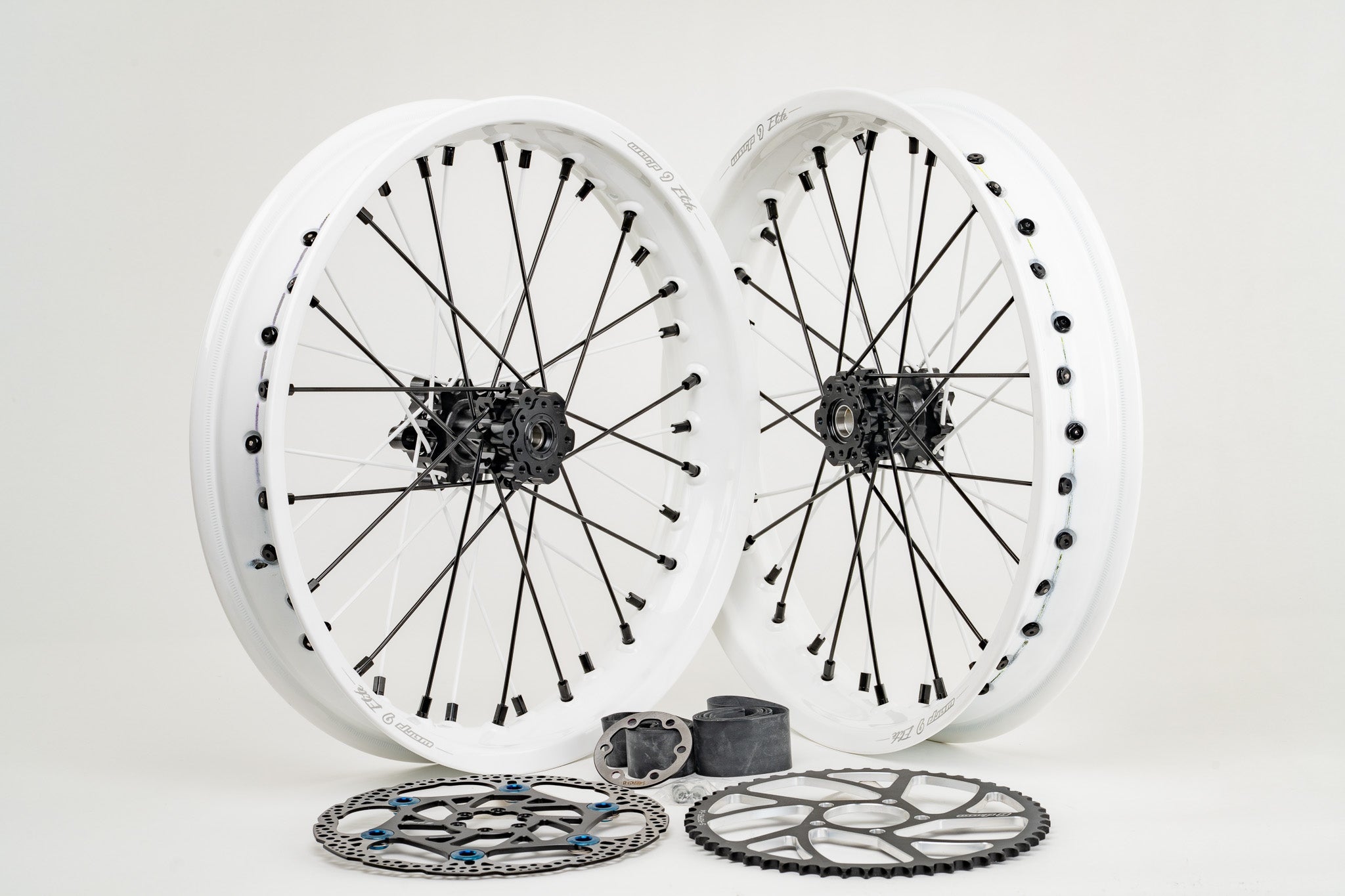 Warp 9 17×2.50 Supermoto Wheel Set – Surron Light Bee / E-Ride Pro / Ventus / 79Bike Falcon