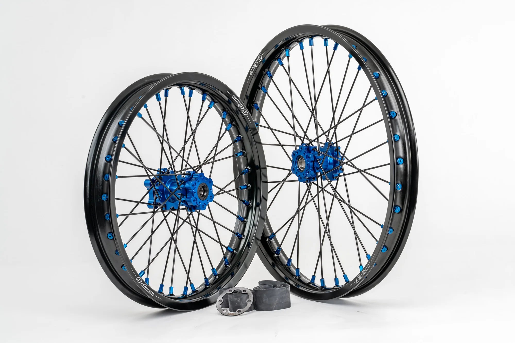 Warp 9 16/19 wheel set for E-Ride Pro — rim and spoke detail