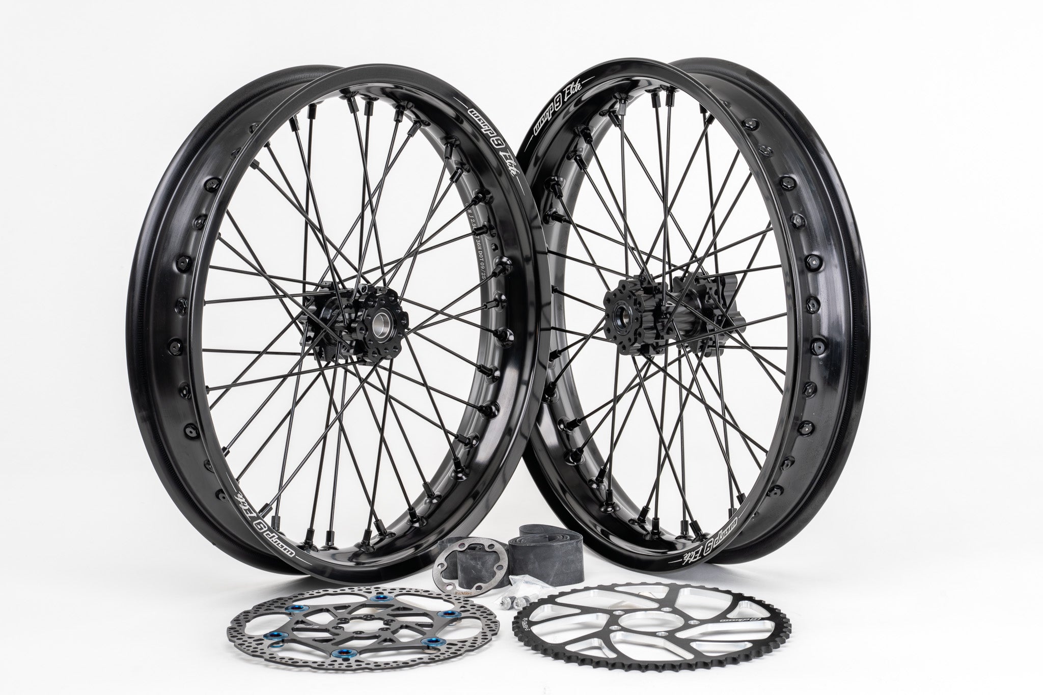 Warp 9 17×2.50 Supermoto Wheel Set – Surron Light Bee / E-Ride Pro / Ventus / 79Bike Falcon