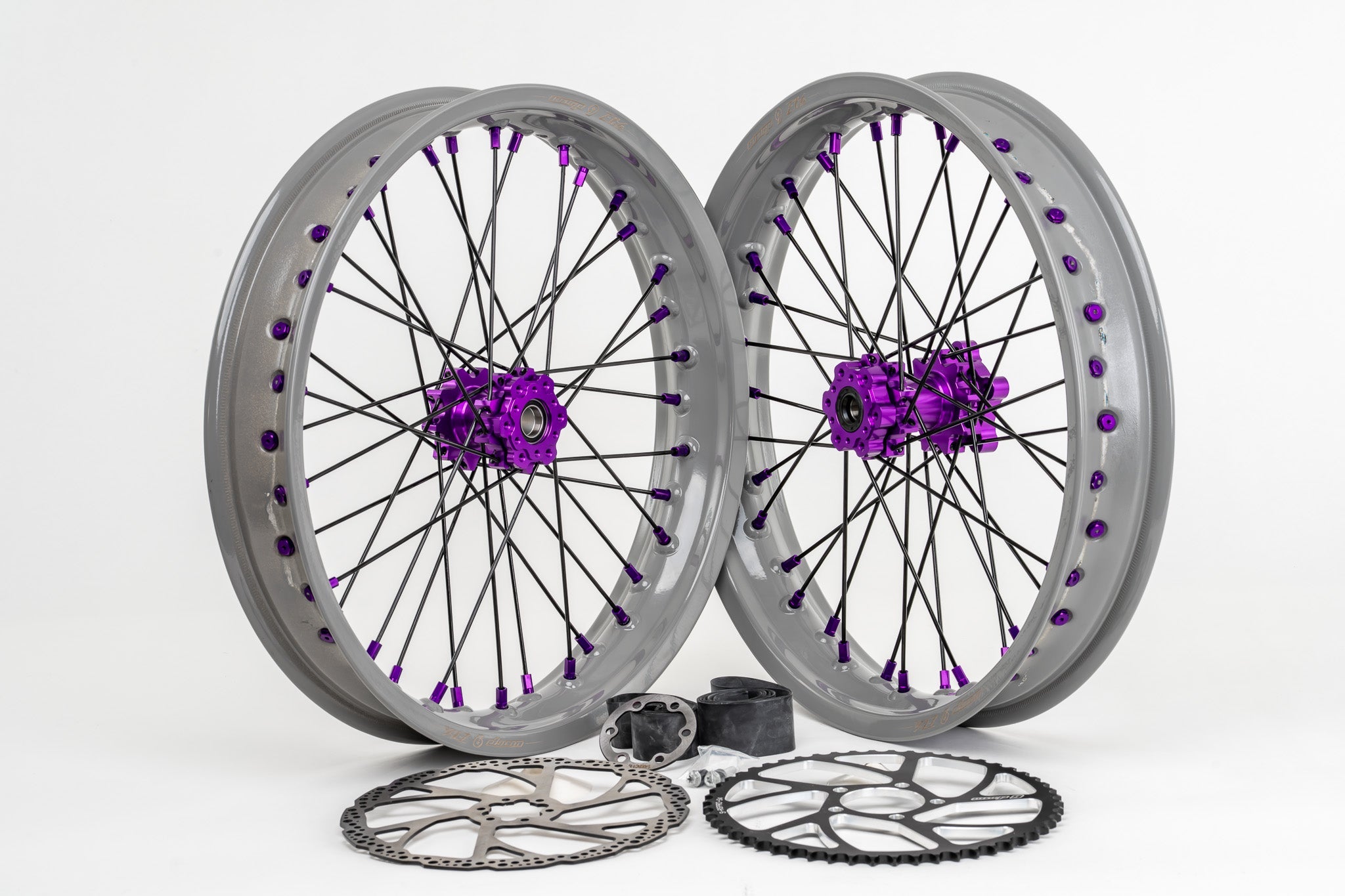 Warp 9 17×2.50 Supermoto Wheel Set – Surron Light Bee / E-Ride Pro / Ventus / 79Bike Falcon