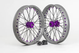 Warp 9 customizable supermoto wheel set for the Talaria MX3 and MX4