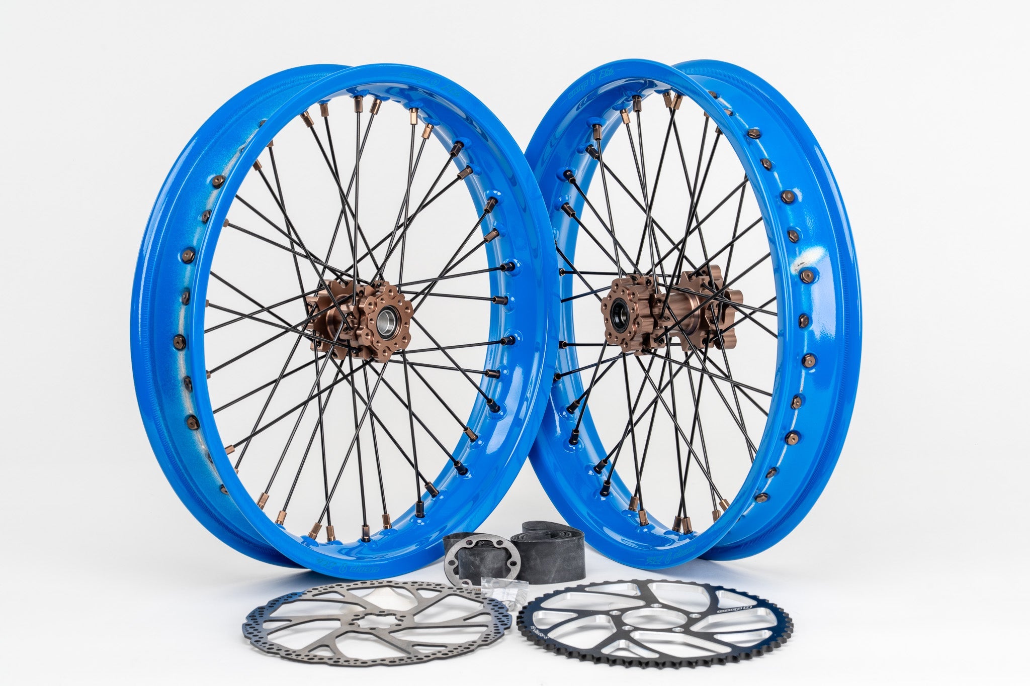 Warp 9 17×2.50 Supermoto Wheel Set – Surron Light Bee / E-Ride Pro / Ventus / 79Bike Falcon