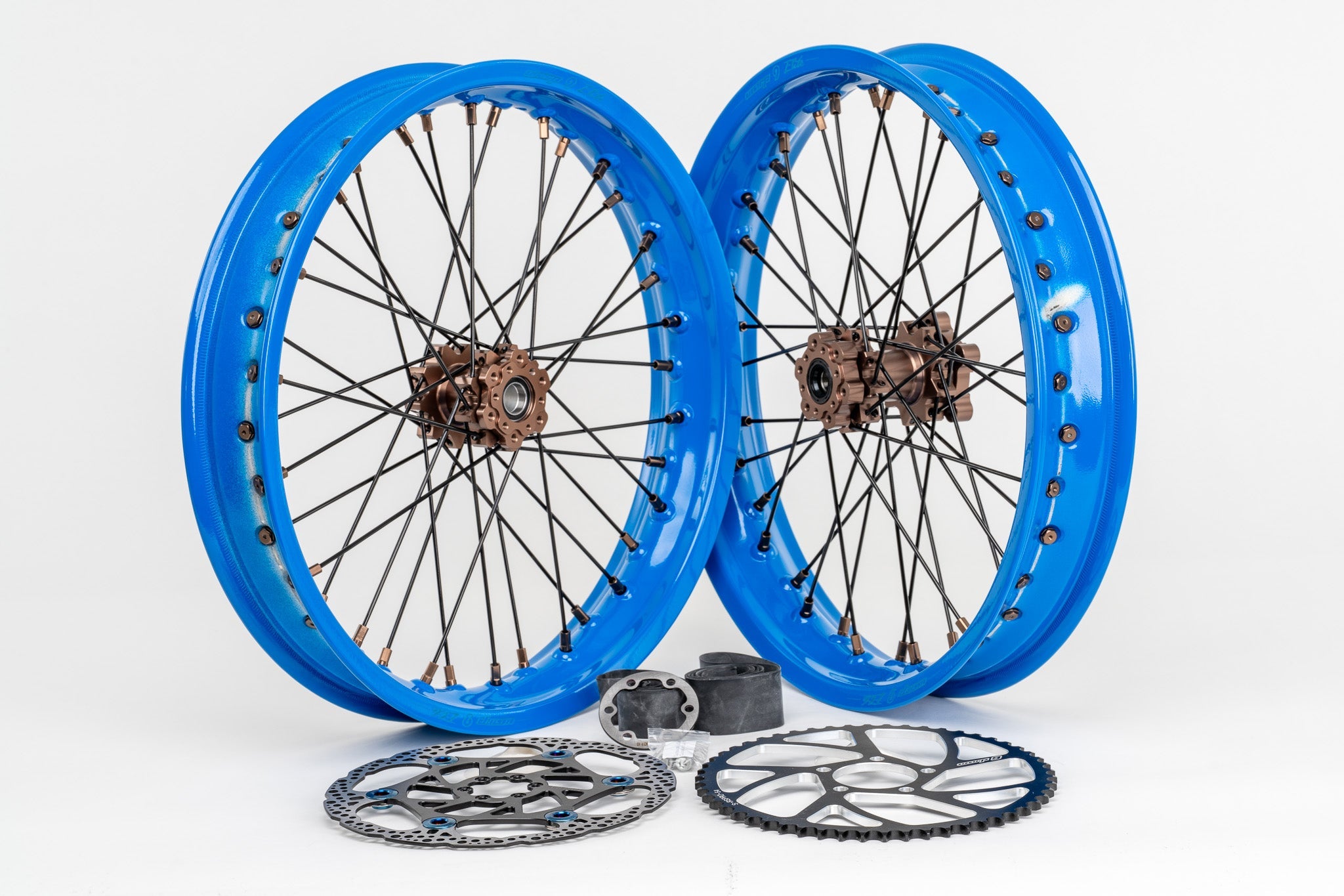 Warp 9 17×2.50 Supermoto Wheel Set – Surron Light Bee / E-Ride Pro / Ventus / 79Bike Falcon