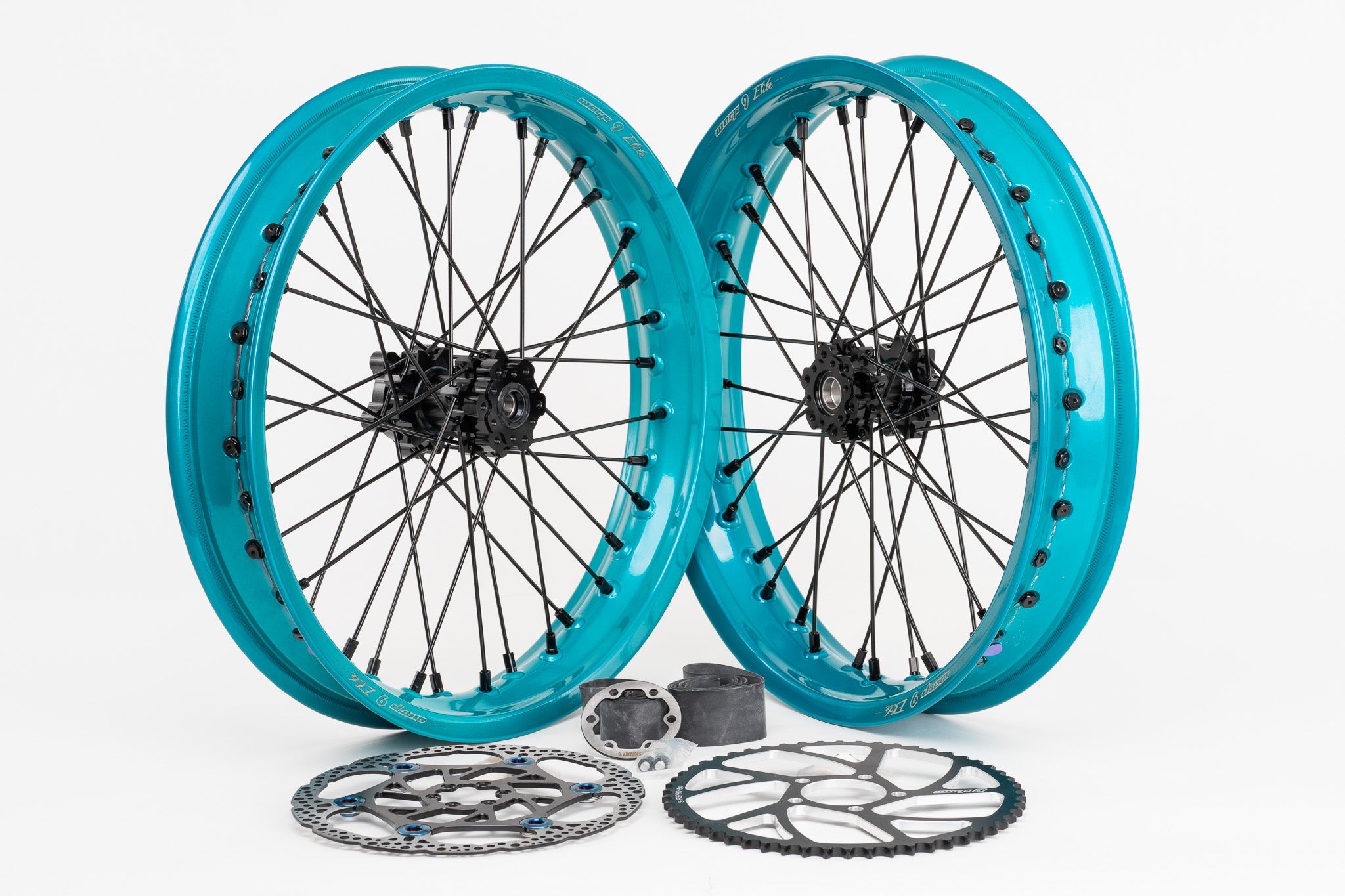 Warp 9 17×2.50 Supermoto Wheel Set – Surron Light Bee / E-Ride Pro / Ventus / 79Bike Falcon