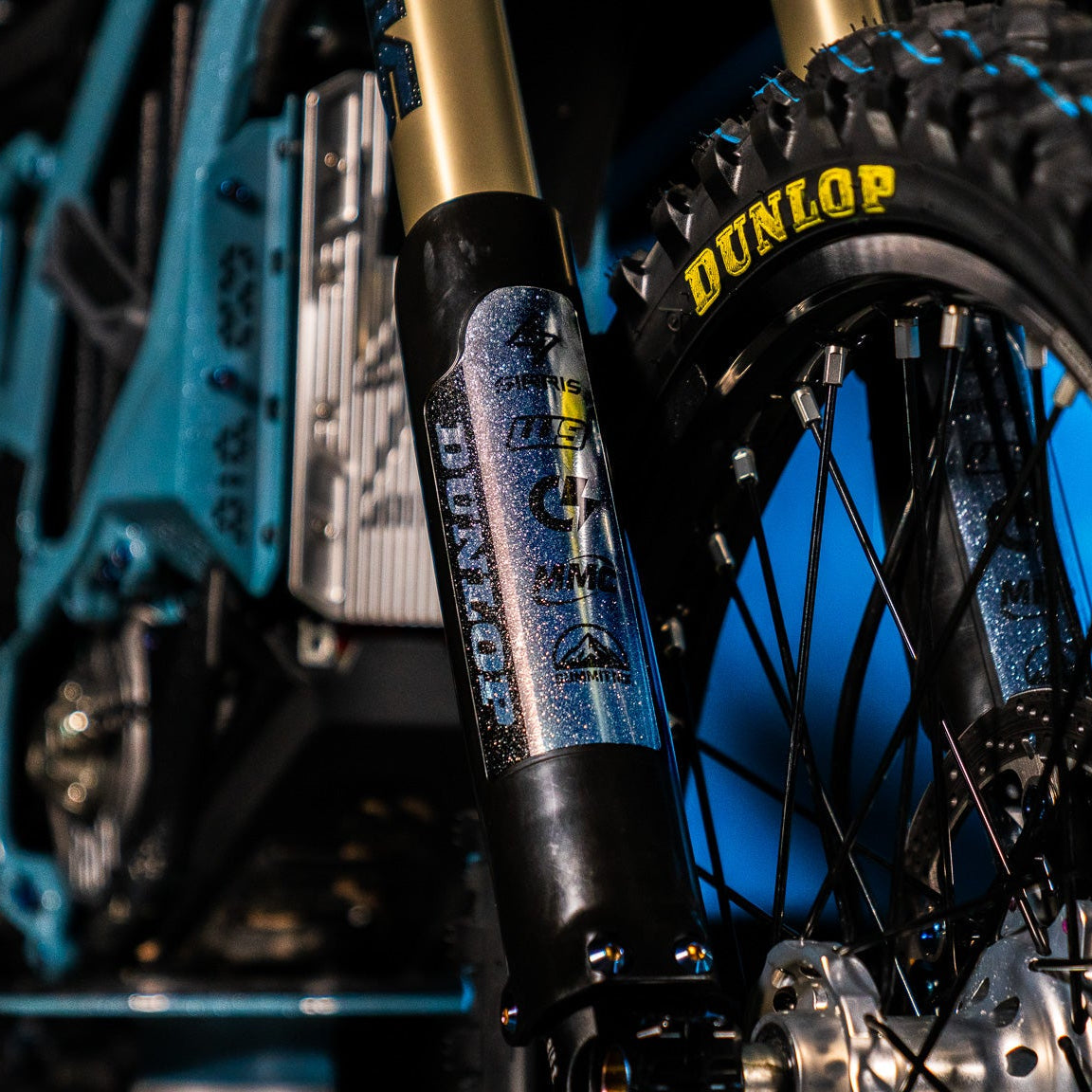 Sirris F43 fork guard decal kit, alternate layout view