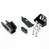 EBMX chain guide components and mounting brackets