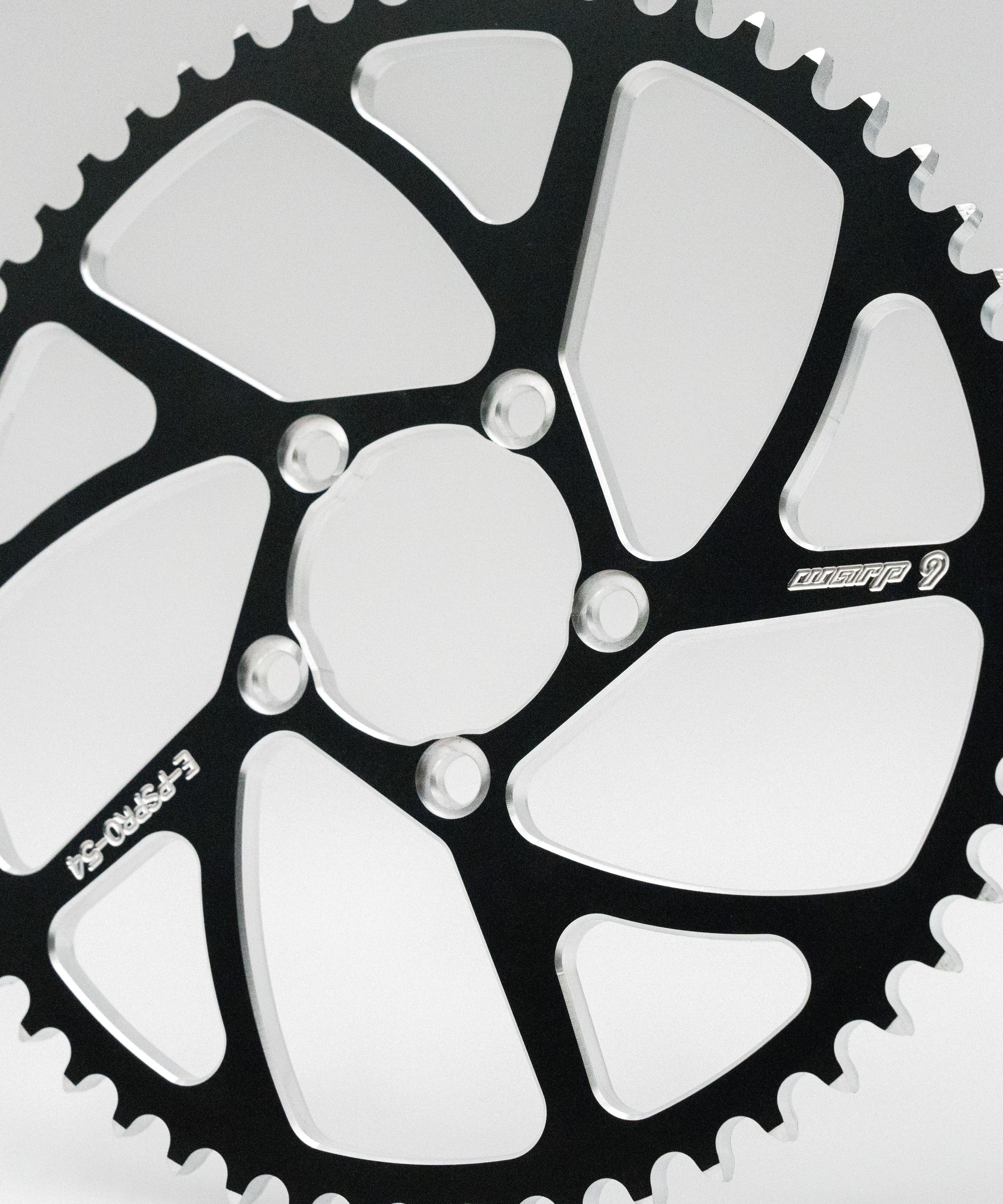Warp 9 rear sprocket tooth-count options 40T 50T 54T 58T for E-Ride Pro