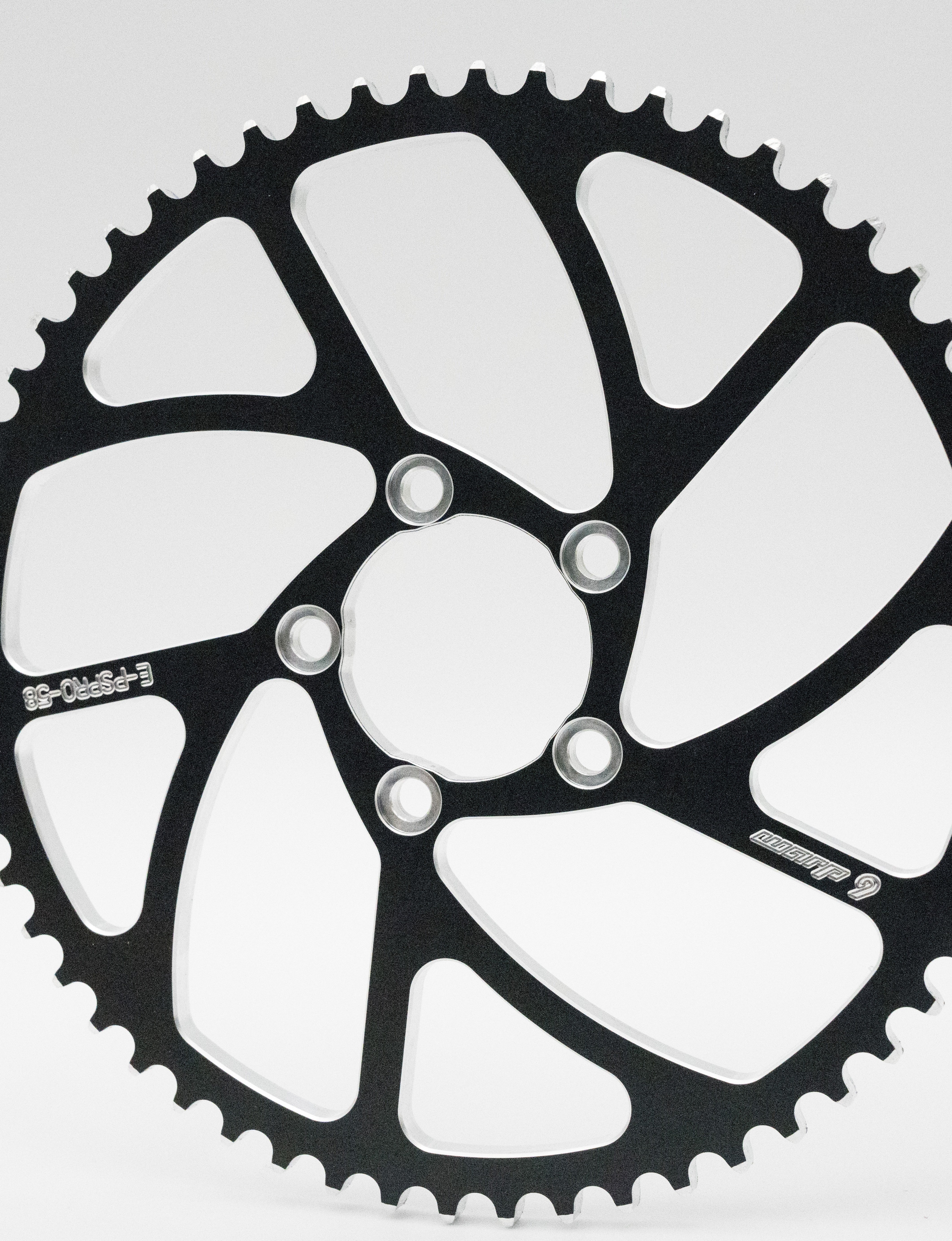 Warp 9 OEM-compatible rear sprocket mounted on E-Ride Pro SR rear wheel