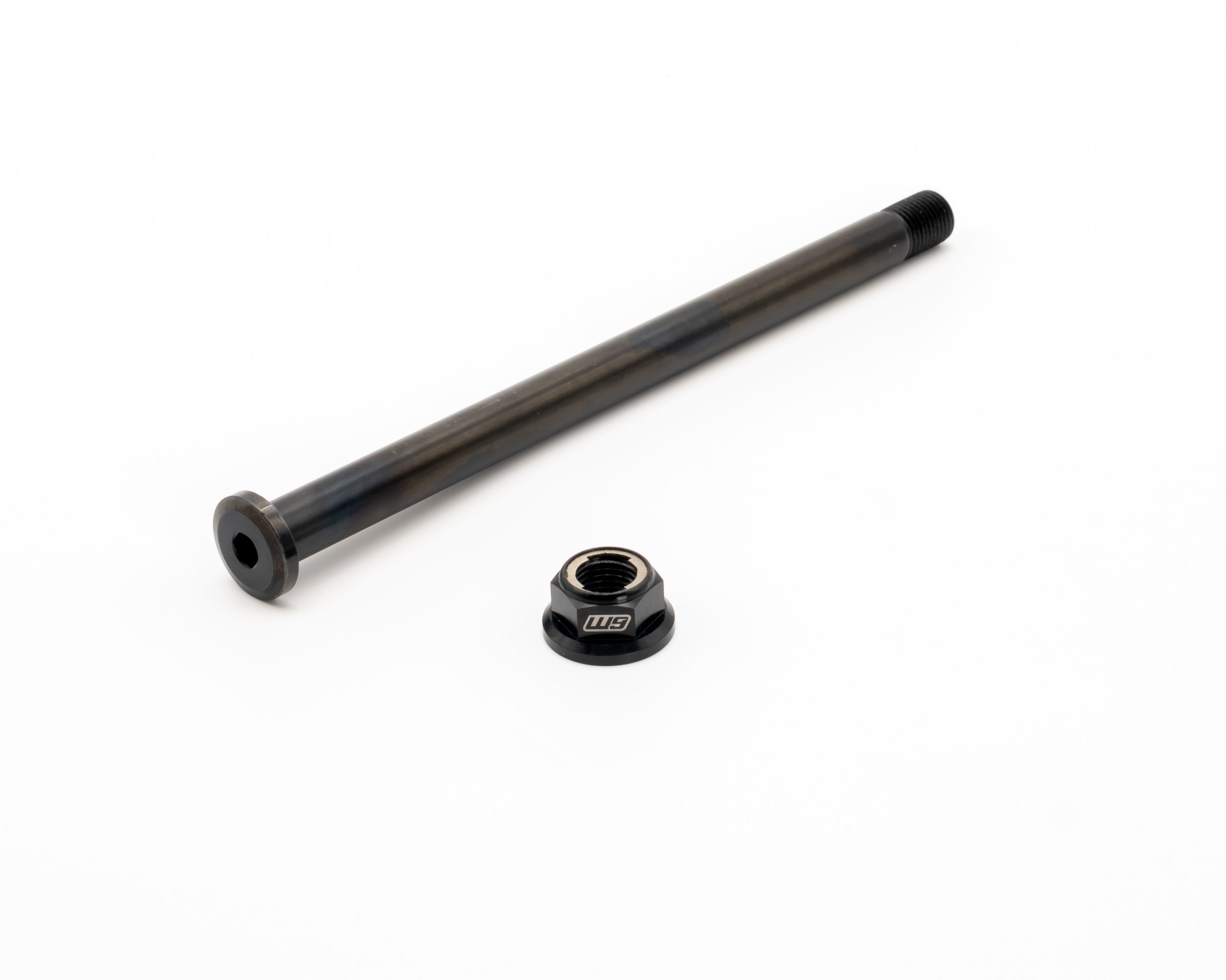 Warp 9 12.9 cryo steel 12mm rear axle with Fuji lock nut for E-Ride Pro SR and 3.0