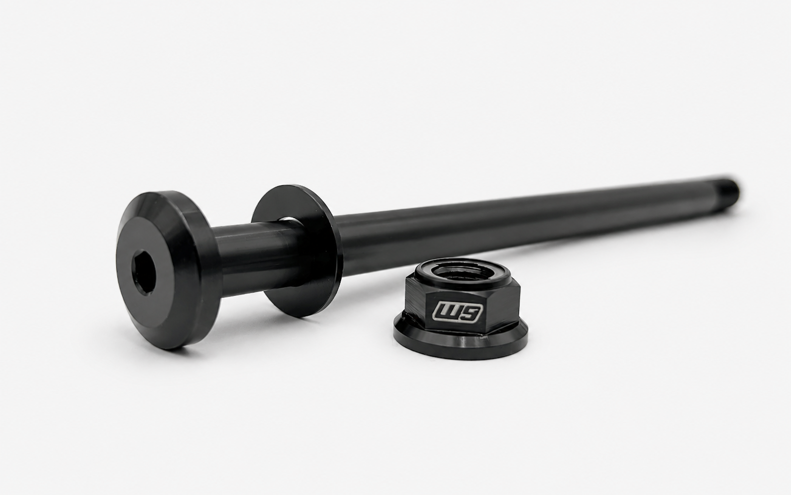 Warp 9 12.9 cryo steel 12mm swingarm jackshaft bolt with Fuji lock nut for E-Ride Pro SR and 3.0