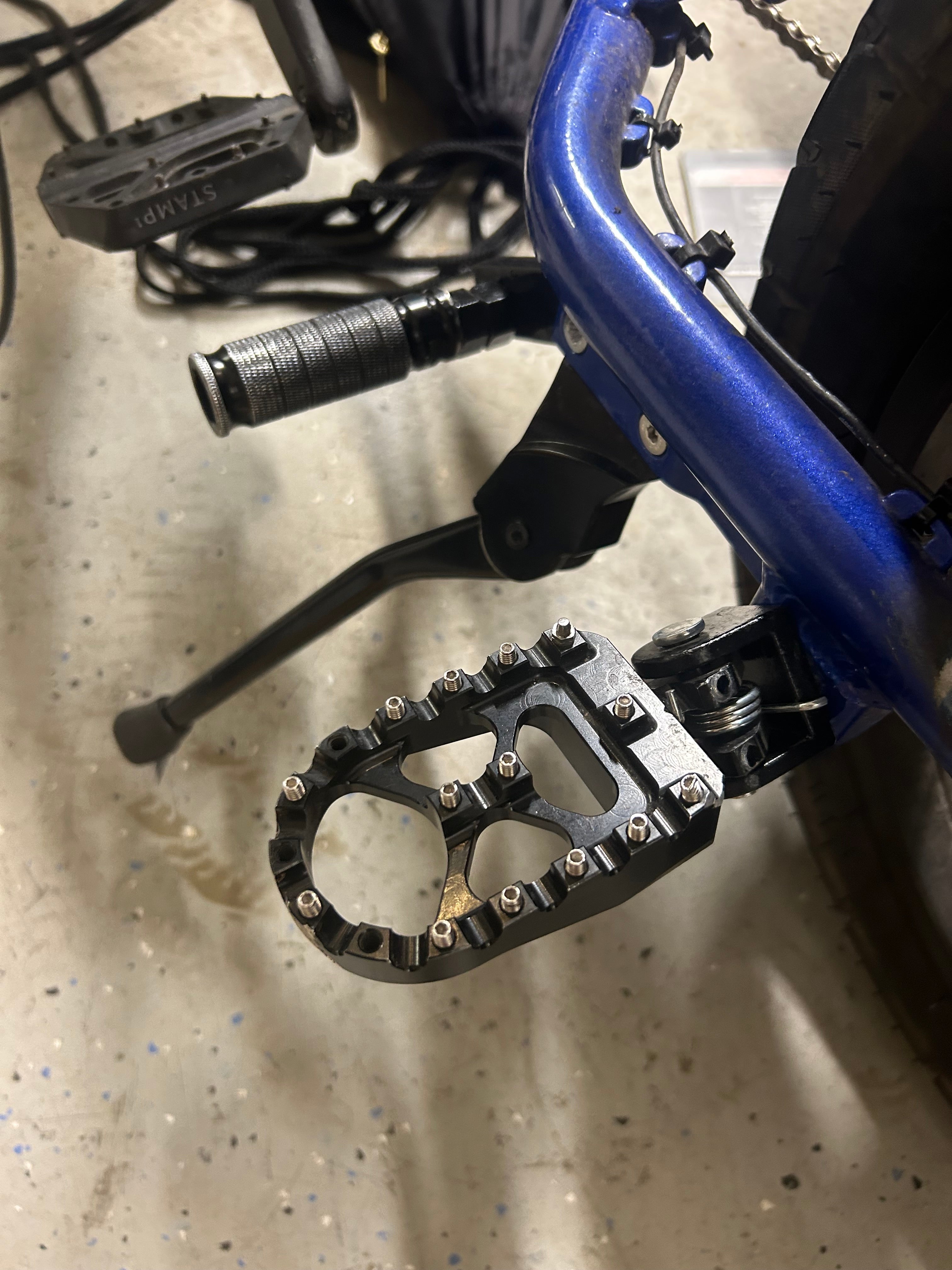 Universal MX style pegs for Super 73 and flat-mount e-bikes
