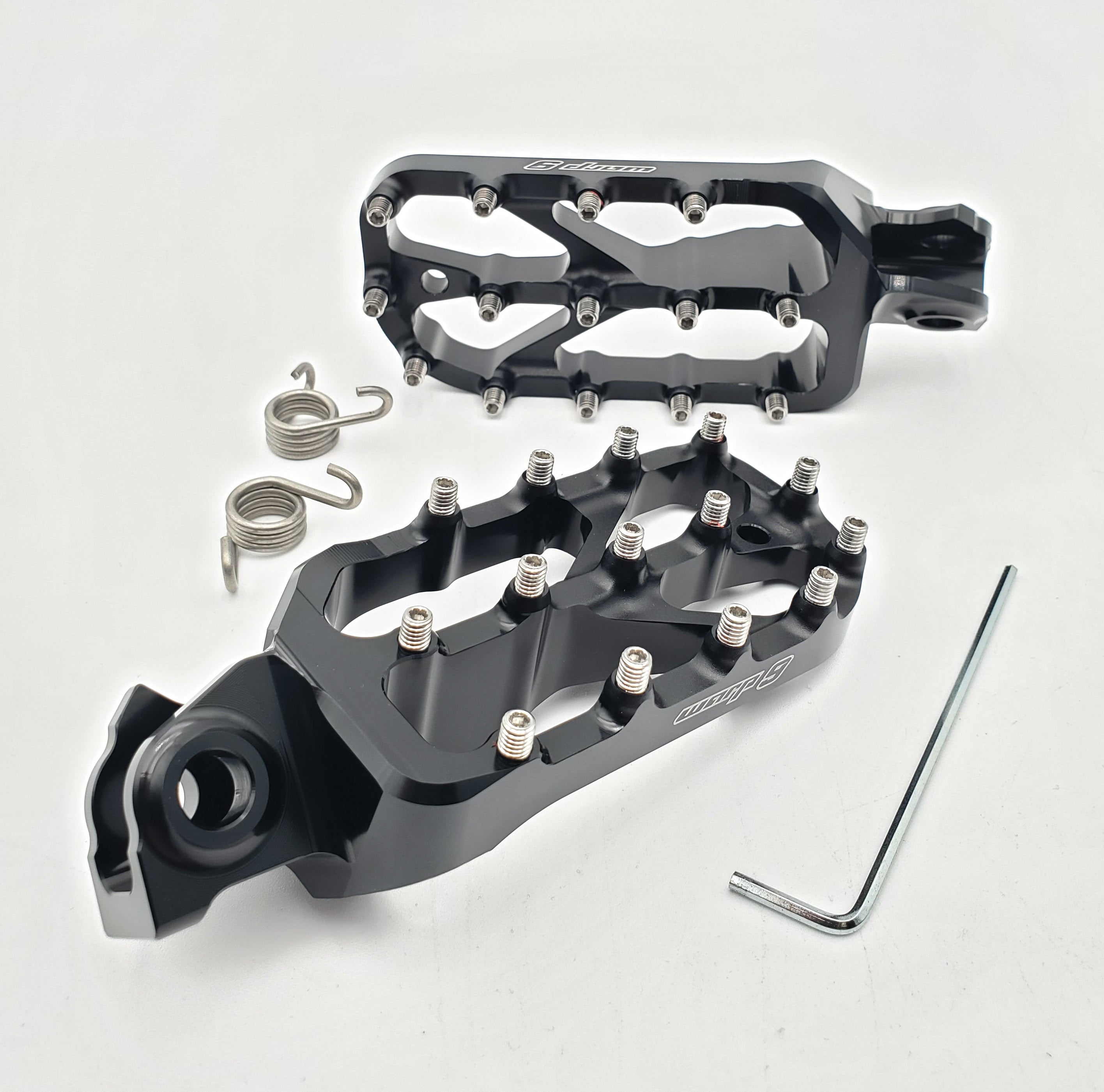 Warp 9 Elite Foot Pegs Black