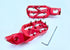 Warp 9 Elite Foot Pegs Red
