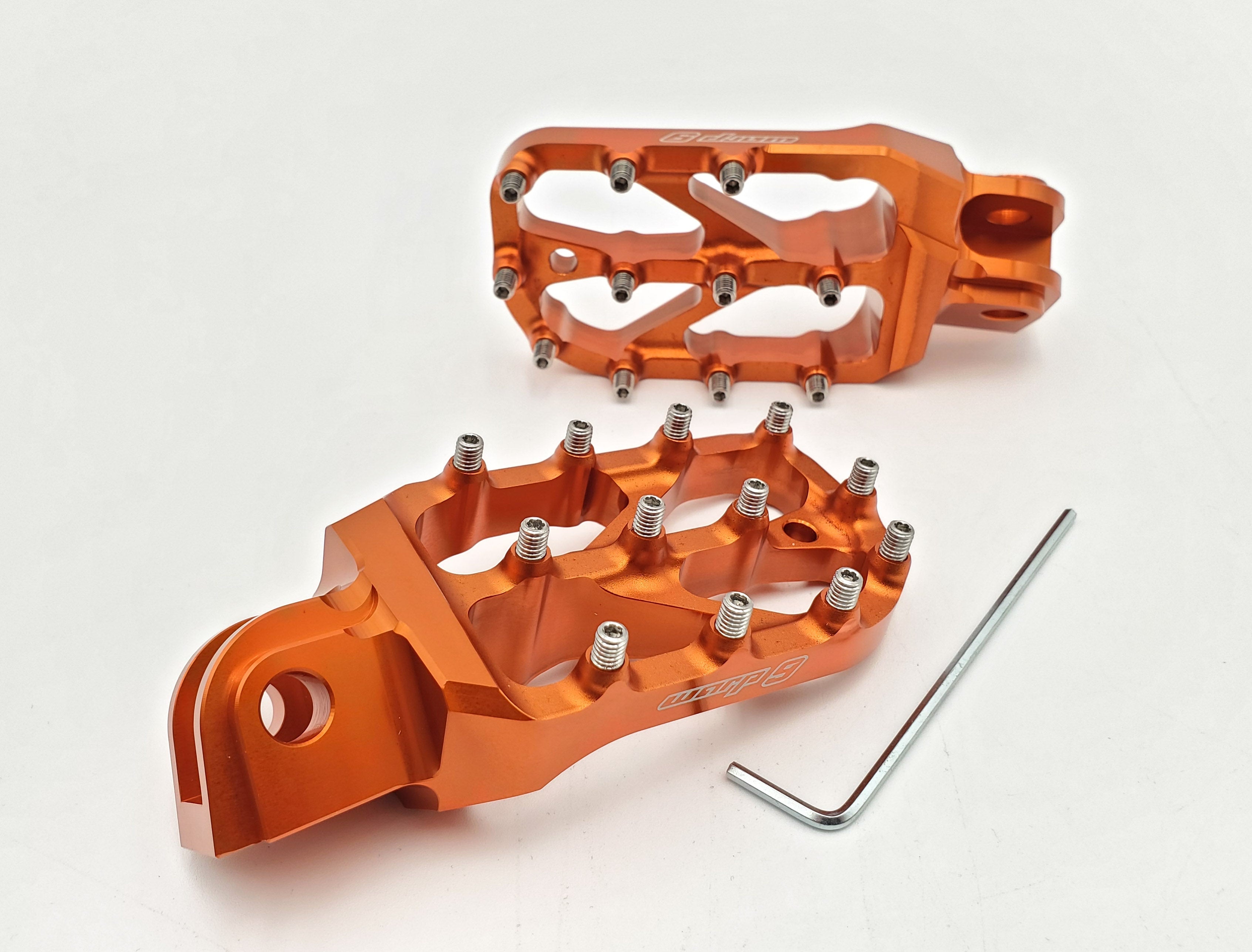 Warp 9 Elite Foot Pegs Orange detail