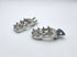 Wide foot peg platform with aggressive stainless steel grip teeth