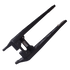 Billet aluminum EBMX extended swingarm side profile view