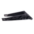 EBMX extended swingarm showing dirt-shedding channel geometry