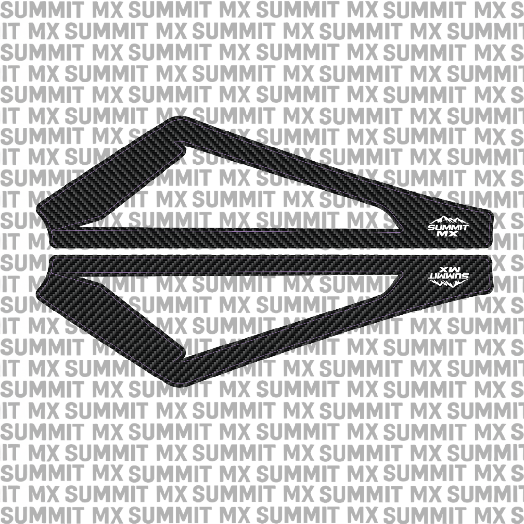 Carbon fiber pattern swing arm decal on E-Ride Pro