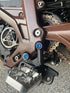 Four-piece titanium peg bracket bolt kit for e-moto