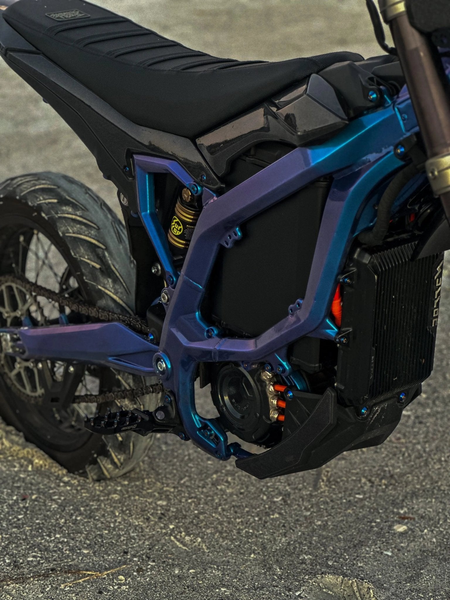 72V style battery wrap installed on Sur-Ron LBX pack