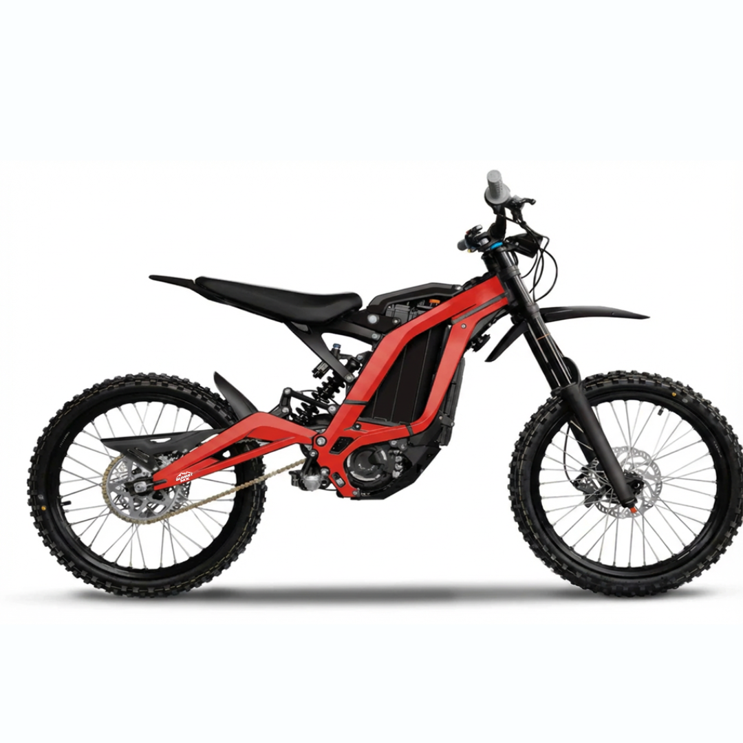 Honda Red frame wrap on Sur-Ron Light Bee LBX