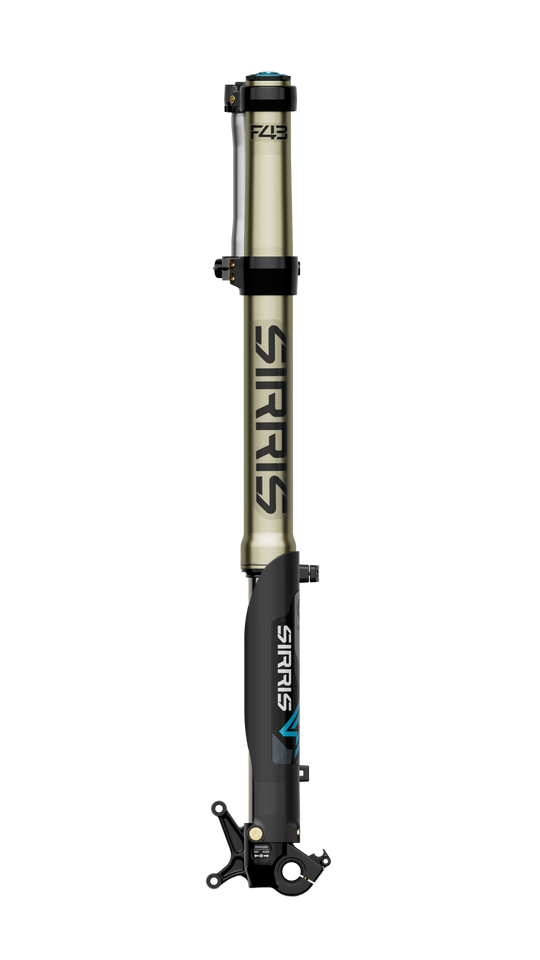 Sirris F43 closed-cartridge front fork for the Sur-Ron Ultra Bee — alternate angle