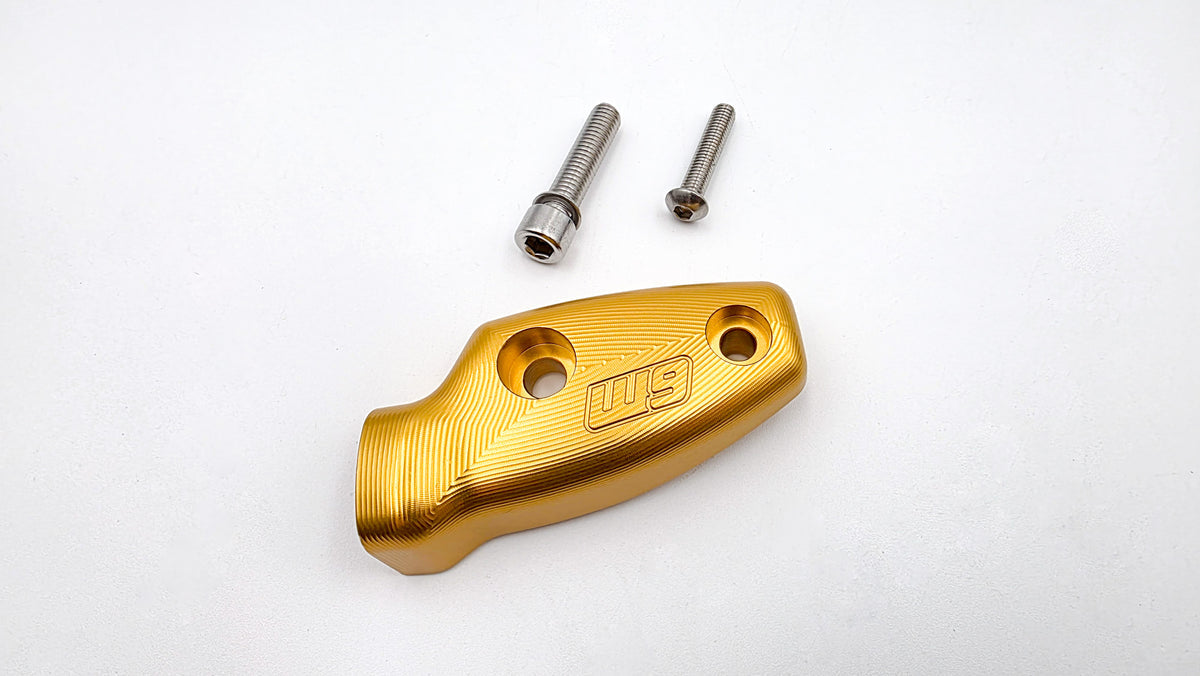 Blue anodized hall sensor wire guard for Talaria MX5