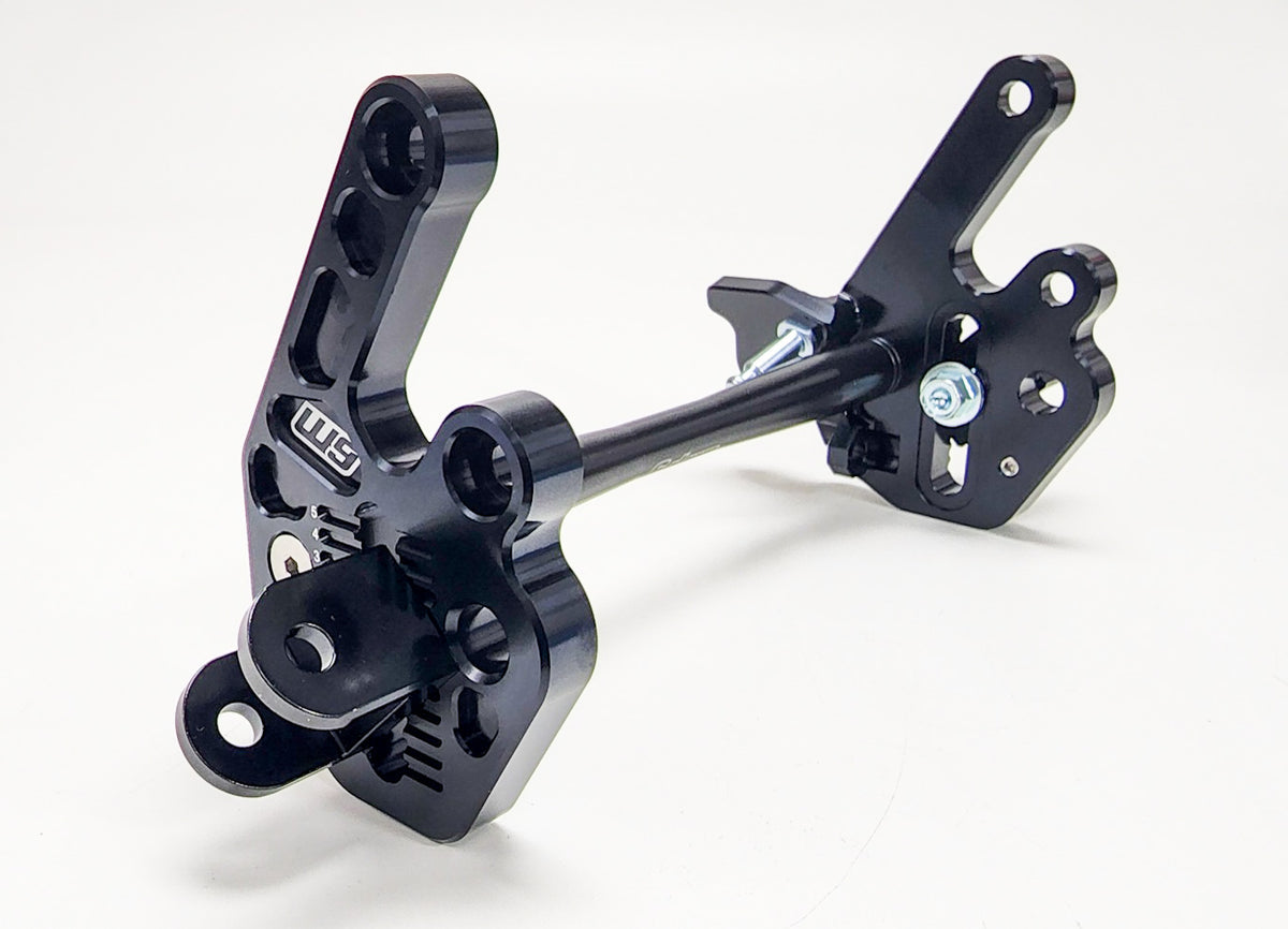 Warp 9 adjustable peg drop mount installed on a Talaria Sting